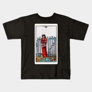 Card #57 - Eight Of Swords - Rider Waite Smith Tarot Kids T-Shirt